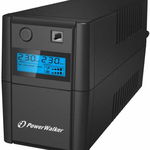 Ups Line Interactiv 850va/480w, Iesire 2xshuko, Baterie 12v/9ah Powerwalker, POWERWALKER