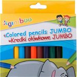 Creioane colorate, Gimboo, Hexagonal, 12 bucati, Gimboo