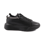 Pantofi sport femei Enzo Bertini negri din piele cu lanț decorativ 1731DP21364N, Enzo Bertini