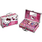 Hello Kitty Make-up Aluminum Set servietă pentru cosmetice (cu oglinda mica) pentru copii, Hello Kitty