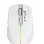 Mouse wireless Tellur Silent Click, interfata USB, rezolutie 1600 DPI, 6 butoane, alb, TELLUR