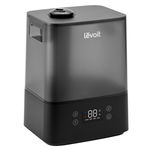 Umidificator de aer Levoit Classic 300S PRO, Rezervor 6L, Super Silentios, Aplicatie Smart, Senzor Umiditate, Functie AUTO, Aromaterapie, Autonomie 60 ore (Negru), LEVOIT