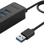 Hub Orico W5P-U3 4 Port USB 3.0 cu cablu de date de 100 cm