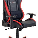 Scaun gaming rotativ DX-Racer negru/roşu