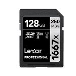Card memorie Lexar 128GB SDXC CLS10 UHS-II 250MB/s