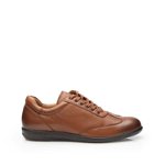 Pantofi barbati sport din piele naturala Leofex-518 Cognac Box, Leofex
