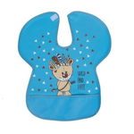 Baveta impermeabila cu protectii pentru umeri SeviBebe albastra, SeviBebe