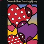 Hearts Stained Glass Coloring Book