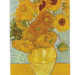 Semn de carte magnetic van gogh sunflowers fridolin, Fridolin