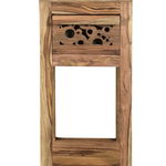 Stativ pentru ghivece Aquarius, 70x30x30 cm, sheesham/mdf, maro/ negru, SIT Mobel