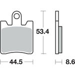 set placute frana,frana disc TRW MCB706