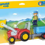 Tractor cu remorca playmobil 1.2.3, Playmobil