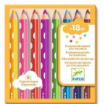 Creioane colorate pentru bebe, Djeco, 1-2 ani +, Djeco