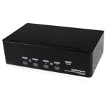 4-Port Dual KVM Switch with Audio for DVI Computers - Built-in USB Hub (SV431DD2DUA) - KVM / audio / USB switch - 4 ports, StarTech