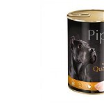 Hrană umedă câini adulți, Piper, cu Carne de Prepelița 800g, Dolina