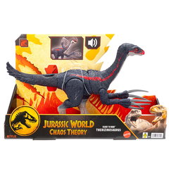Figurina Dinozaur Therizinosaurus Jurassic World, Interactiva, Dimensiuni Mici, Design Realist