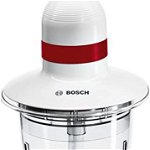 Tocator Bosch Tocator universal Bosch MMRP1000 400 W, 0,8 litri, 0 decibeli, plastic, alb/rosu, Bosch