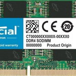 Memorie notebook Crucial 16GB, DDR4, 2666MHz, CL19, 1.2v