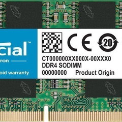 Memorie notebook Crucial 16GB, DDR4, 2666MHz, CL19, 1.2v