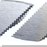 uscător Fi fan 125 16W cronometru și higrostat de aluminiu periat (125LDATH)