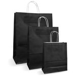 Set 100 bucati Pungi albe colorate negre 32x12x41cm, AQAS