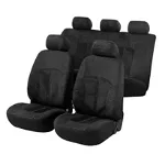 Huse auto Velvet, negru, 12 piese, sistem zipp-it premium, side-airbag compatibil