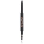 Makeup Revolution Duo Brow Definer creion sprâncene precise culoare Dark Brown 0.15 g, Makeup Revolution