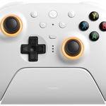 Controler fără fir 8BitDo - Ultimate 2 Wireless 2.4G, alb (PC)