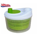 Uscator salata si verdeturi cu centrifuga Home VN-PW-C45V, volum 4.5 litri, din plastic, Verde, VANORA