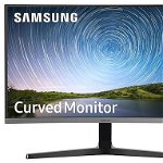 Monitor, Samsung, LC27R500FH, 27", VA curbat, 60 Hz, 4 ms GTG, 1920x1080, 250 cd/m2, D-Sub, HDMI 1.4, Albastru/Gri