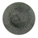Farfurie decorativă Antic Line Roses, ⌀ 25,5 cm, verde închis, Antic Line