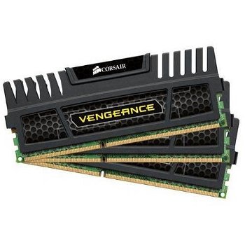Kit Memorie Corsair Vengeance 12GB, DDR3-1600MHz, CL9, Triple Channel