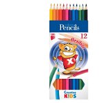 Creioane Colorate Creative Kids Flexibile, Creative Kids
