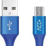Cablu date Maxcom ACC+, Micro USB, 1 m, Blue