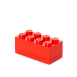 Mini cutie depozitare LEGO 2x4 rosu 
