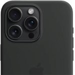 Apple Husa din Silicon cu MagSafe pentru iPhone 15 Pro Max Negru
