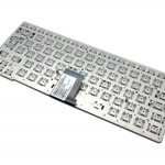 Tastatura Argintie Sony Vaio VPCCA3s1e g layout UK fara rama enter mare