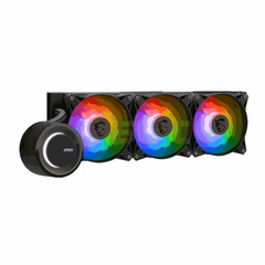 Cooler CPU MSI MAG CORELIQUID E360, Racire cu lichid, AiO 360mm, 3x120 mm, 2000 rpm, PWM (Negru), MSI
