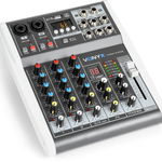 Mixer analog pasiv Vonyx VMM-K402, 4 canale, Bluetooth, USB, DSP, 2x intrari microfon, VONYX