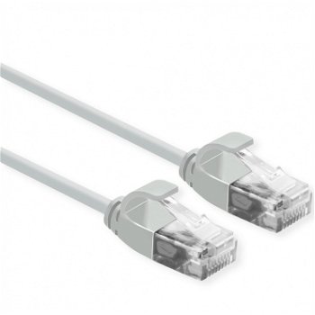 Cablu de retea Slim cat 6A UTP LSOH 1m Gri, Roline 21.15.3903, Roline