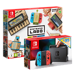 Nintendo Switch Neon Red-Blue plus Nintendo Labo Variety kit