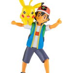 Set 2 Figurine Articulate Pokemon Battle Feature 11 cm Wave 10 - Ash + Pikachu