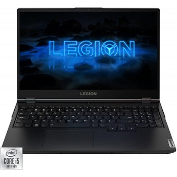 Laptop Gaming Lenovo Legion 5 15IMH05H cu procesor Intel® Core™ i5-10300H, 15.6" Full HD, IPS, 120Hz, 16GB, 512GB SSD, NVIDIA® GeForce® GTX 1660 Ti 6GB, FreeDOS, Phantom Black