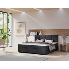 Pat Boxspring, 160/220 cm, antracit, P & B