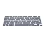 Husa pentru tastatura Apple MacBook Air 13''/MacBook Pro Retina 13''-15'' (to mid 2016), Kwmobile, Gri, Silicon, 41431.22