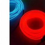 Fir Neon - Lungime 2M - Lumina ambientala alb, albastru, rosu, Eco Dream Team