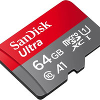 Card Memorie Sandisk Ultra microSDXC 64GB + Adaptor SD 140MB/s A1 Class 10 UHS-I