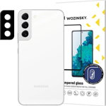 Folie de protectie camera Wozinsky pentru Samsung Galaxy S22 +, 9H, Sticla, Transparent/Negru