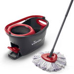 Set mop rotativ cu galeata Vileda Turbo 3 in 1 Microfibre Box Negru / Rosu