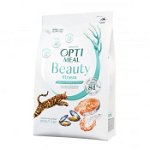 Optimeal Beauty Fitness Sterilised. Hrana uscata fara cereale pentru pisici sterilizate - cu fructe de mare 4kg, OPTIMEAL